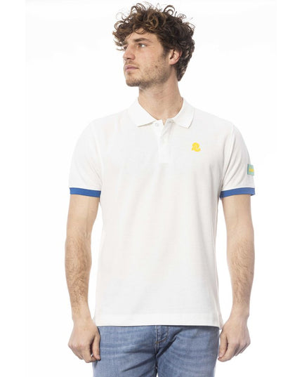 Invicta White Cotton Men Polo Shirt