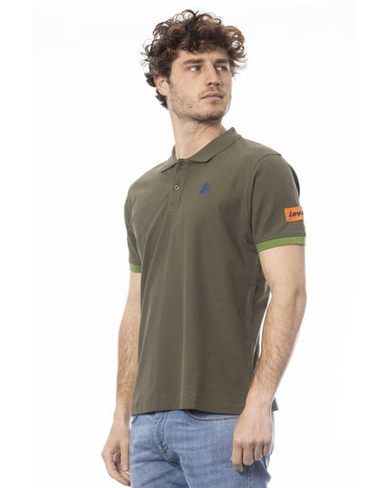 Invicta Green Cotton Men Polo Shirt