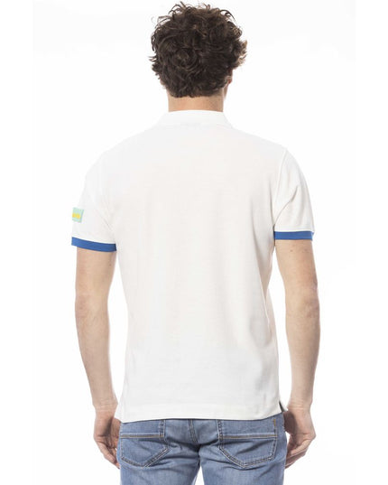 Invicta White Cotton Men Polo Shirt