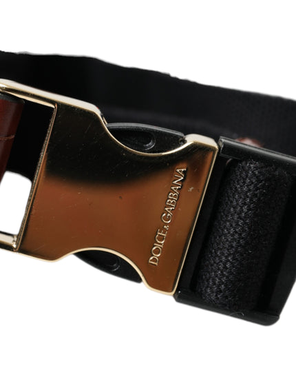 Dolce & Gabbana Brown Alligator Leather Airpods Case Coin Purse Wallet