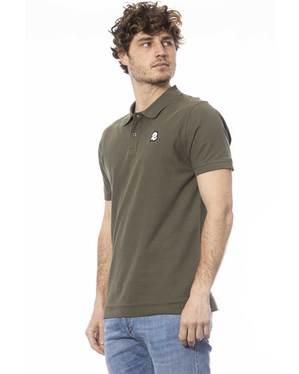 Invicta Green Cotton Men Polo Shirt