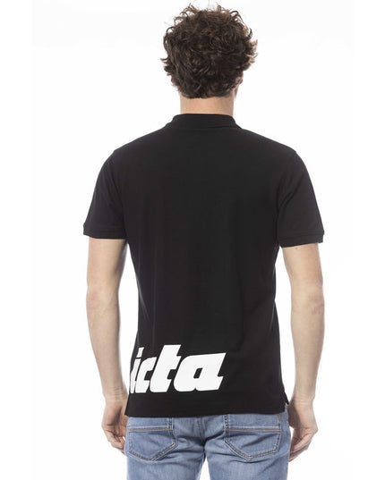 Invicta Black Cotton Men Polo Shirt