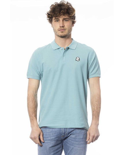 Invicta Light Blue Cotton Men Polo Shirt