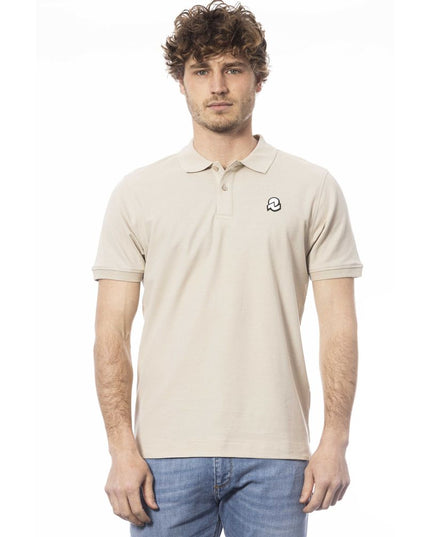 Invicta Beige Cotton Men Polo Shirt