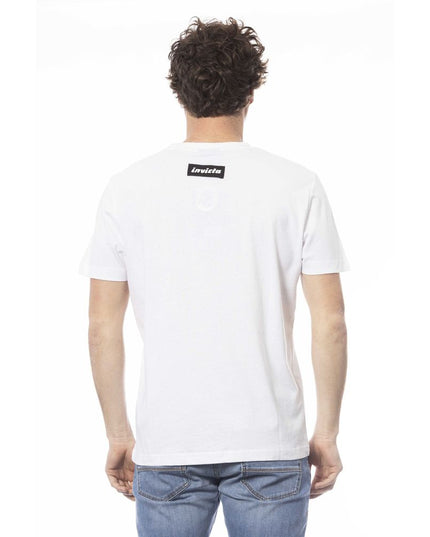 Invicta White Cotton Men T-Shirt