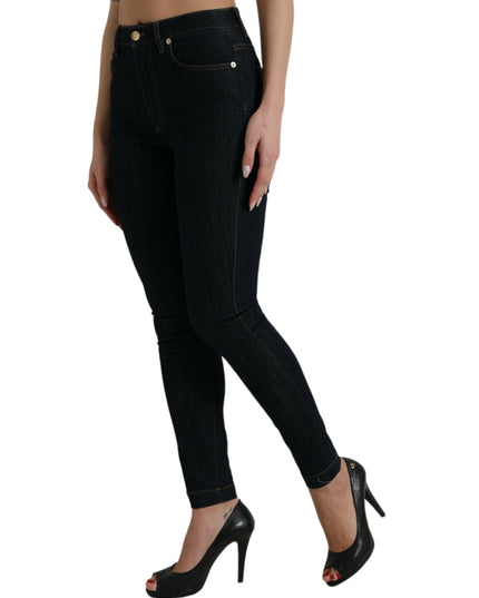 Dolce & Gabbana Blue Cotton Stretch Denim Skinny Jeans
