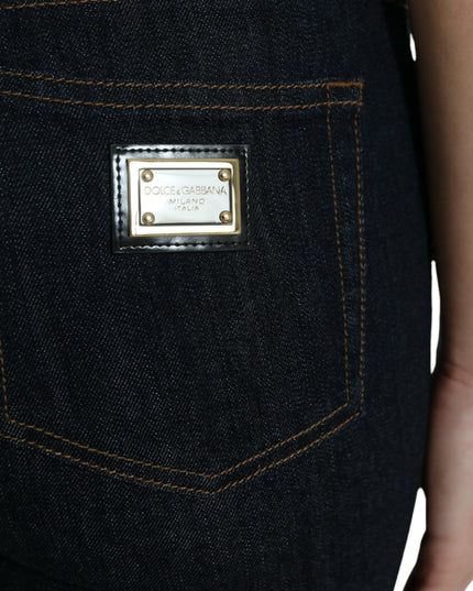 Dolce & Gabbana Blue Cotton Stretch Denim Skinny Jeans