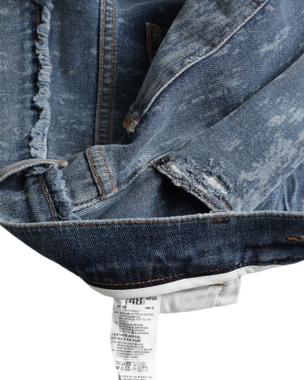 Dolce & Gabbana Blue Washed Skinny Cotton Stretch Denim Jeans