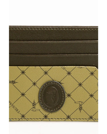Trussardi Green Leather Men Wallet