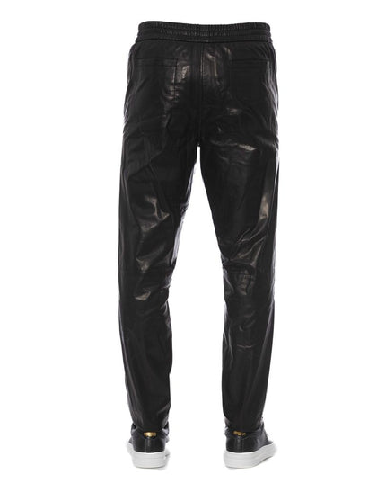 Trussardi Black Lamb Leather Pant