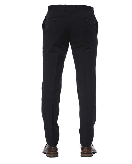 Trussardi Black Virgin Wool Men Pant