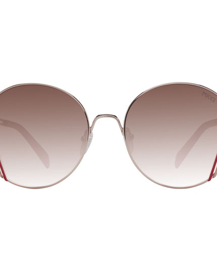 Emilio Pucci Rose Gold Metal Sunglasses