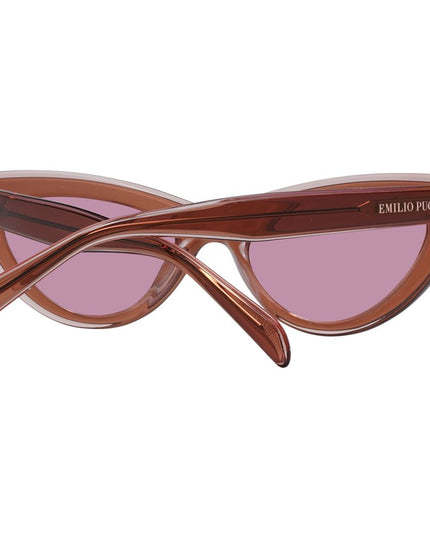 Emilio Pucci Brown Plastic Sunglasses