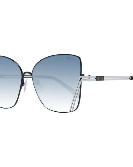 Emilio Pucci Black Metal Sunglasses