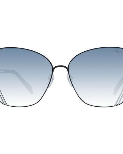 Emilio Pucci Black Metal Sunglasses