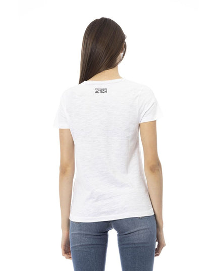 Trussardi Action White Cotton Women T-Shirt