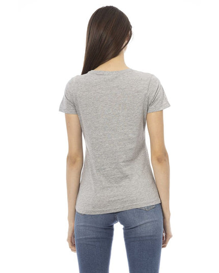 Trussardi Action Gray Cotton Women T-Shirt