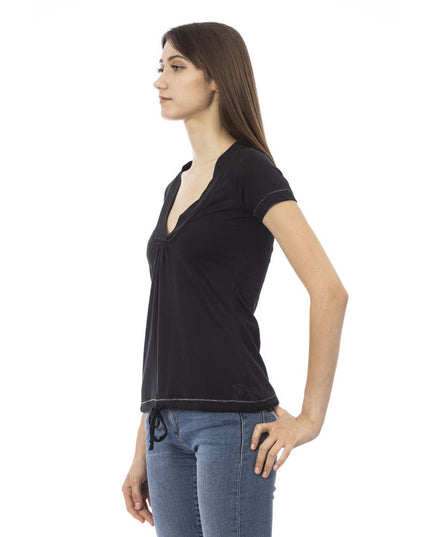 Trussardi Action Black Cotton Women T-Shirt