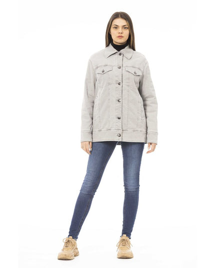 Jacob Cohen Gray Cotton Women Jacket