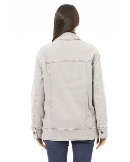 Jacob Cohen Gray Cotton Women Jacket