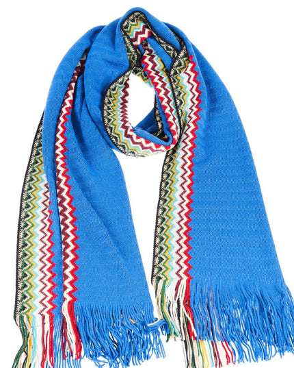 Missoni Blue Wool Men Scarf