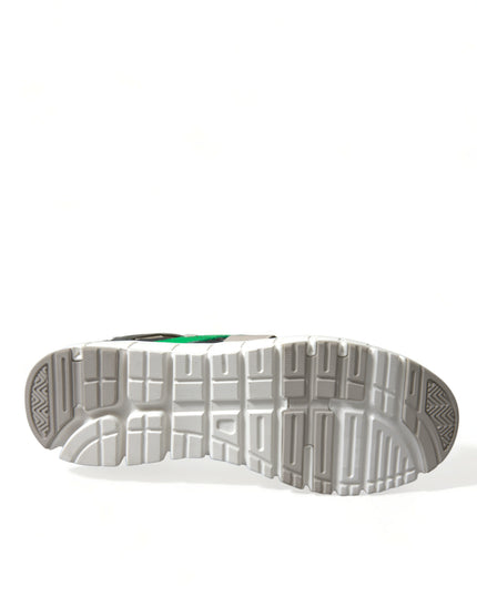Dolce & Gabbana Multicolor Leather Suede Low Top Sneakers Shoes
