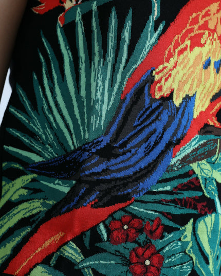 Dolce & Gabbana Black Jungle Crew Neck Sleeveless Tank Top