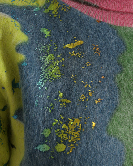 Dolce & Gabbana Multicolor Mohair Turtleneck Pullover Sweater