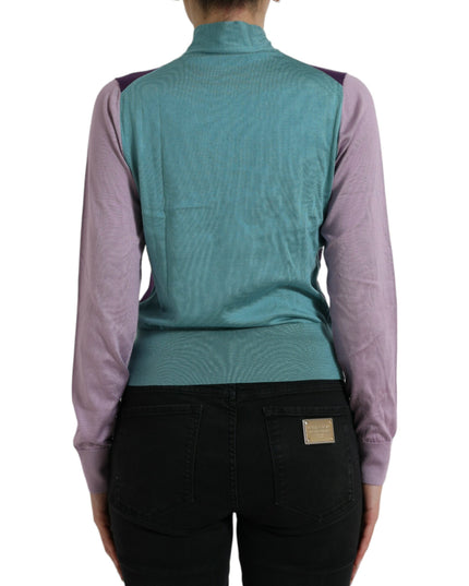 Dolce & Gabbana Multicolor Bow Fastening Pullover Sweater