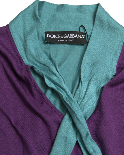 Dolce & Gabbana Multicolor Bow Fastening Pullover Sweater