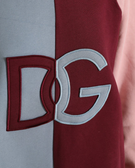 Dolce & Gabbana Multicolor Cotton Crewneck Pullover Sweater