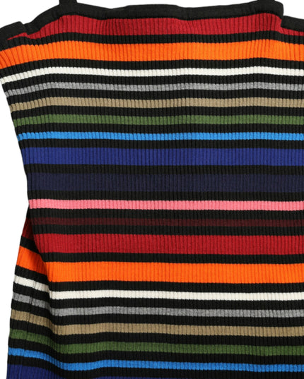 Dolce & Gabbana Multicolor Stripes Spaghetti Strap Tank Top
