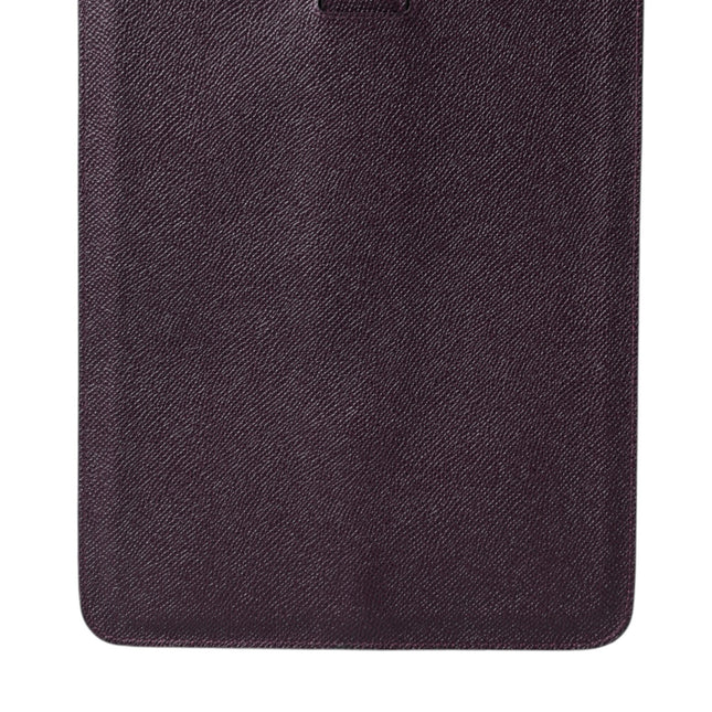 Dolce & Gabbana Dark Brown Leather Logo Plaque Cover Sleeve Tablet Case