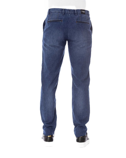 Trussardi Jeans Blue Cotton Men Jeans