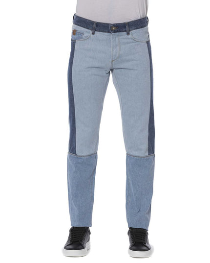 Trussardi Jeans Blue Cotton Men Jeans