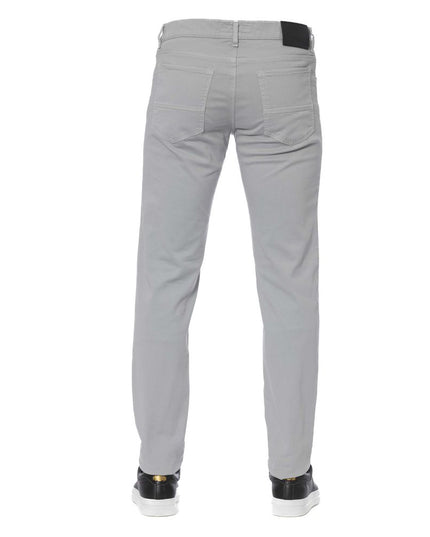 Trussardi Jeans Gray Cotton Men Jeans