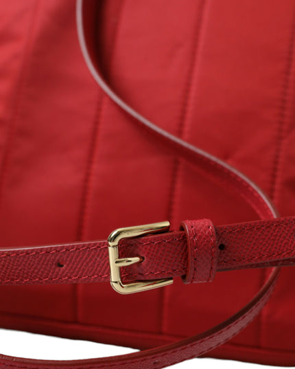 Dolce & Gabbana Red #DGFAMILY Embellished Backpack VULCANO Bag