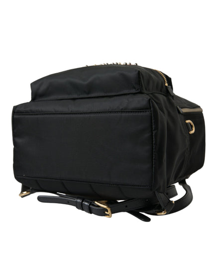 Dolce & Gabbana Black #DGFAMILY Embellished Backpack VULCANO Bag