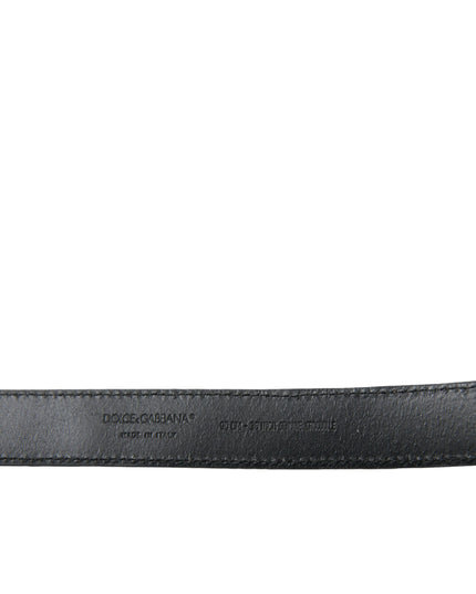 Dolce & Gabbana Beige Exotic Leather Gold Metal Buckle Belt