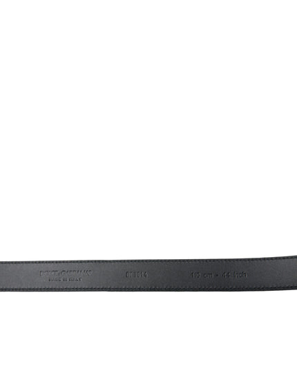 Dolce & Gabbana Black Suede Leather Gold Metal Buckle Belt