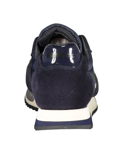 Blauer Contrast Lace-Up Sports Sneakers in Blue