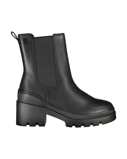 Tommy Hilfiger Chic Side Elastic Ankle Boots with Logo Detail