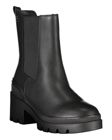 Tommy Hilfiger Chic Side Elastic Ankle Boots with Logo Detail