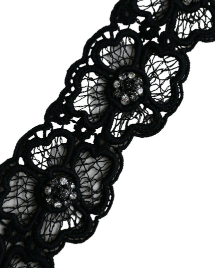 Dolce & Gabbana Off White Silk Lace Trim Short Sleeves Top