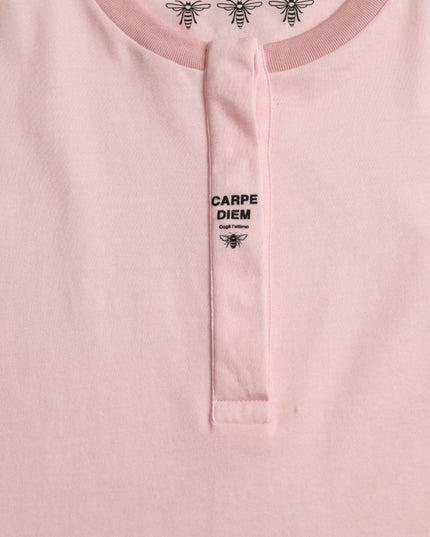 Dolce & Gabbana Pink Floral Print Cotton Short Sleeves T-shirt