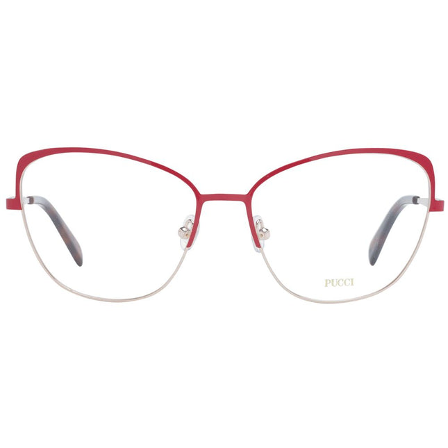 Emilio Pucci Red Metal Glasses (Frames)