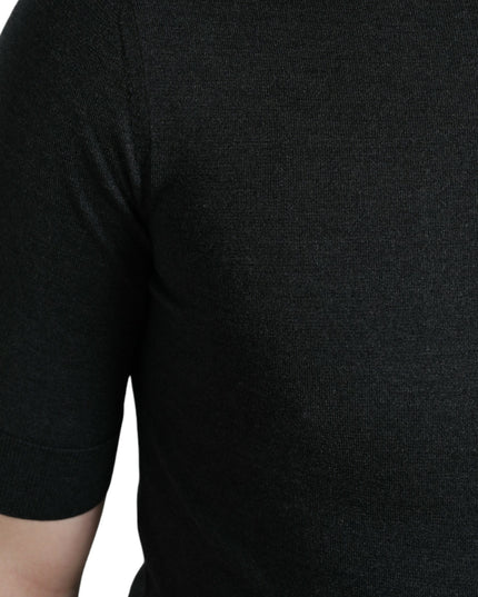Dolce & Gabbana Dark Gray Crew Neck Short Sleeves T-shirt