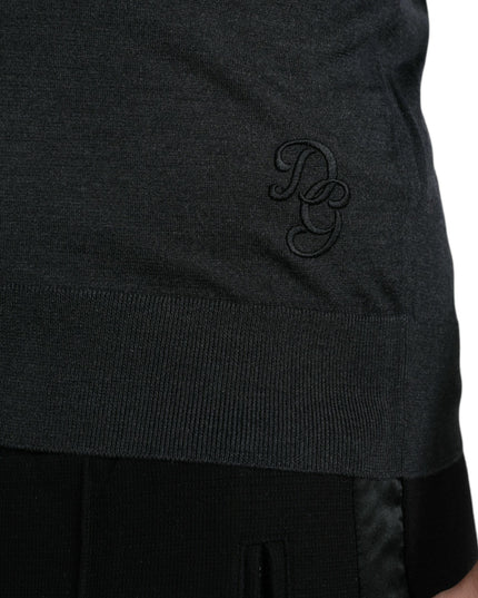 Dolce & Gabbana Dark Gray Crew Neck Short Sleeves T-shirt