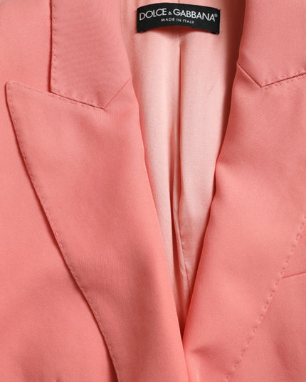 Dolce & Gabbana Pink Polyester Single Breasted Blazer Jacket