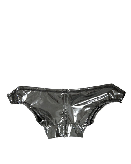 Dolce & Gabbana Silver Polyester Stretch Top